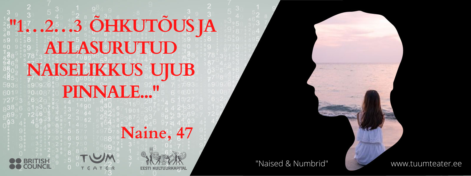 Naised & Numbrid, kogukonnateatri projekt naistele; TUUM Teater, rakendusteater, kogukonnateater, teater kogukonnaga, lihtsad inimesed laval, lugude jutustamise etendus